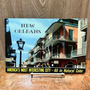 New Orleans Ephemera Old Travel Brochure Street Scenes Book Mid Century Vtg 1960